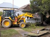 015 Bulldozer Knocking Down Trees And Fences