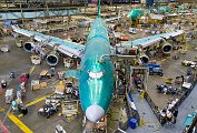 First 747-8 in Factory With Engines